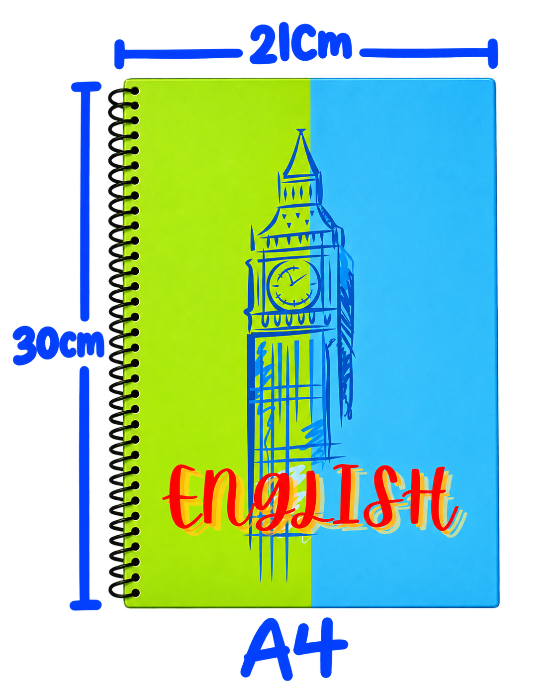 (100ورقة - A4) ENGLISH NOTEBOOK