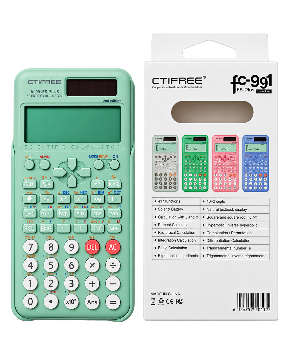 CTIFREE FC-991ES PLUS — أخضر فاتح